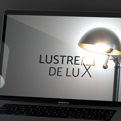 Logo design si magazin online Lustre de Lux