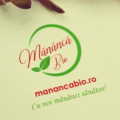Design logo, eticheta si redesign blog pentru Mananca Bio