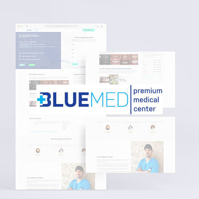 Landing Page si ajustari BlueMed Premium Medical Center