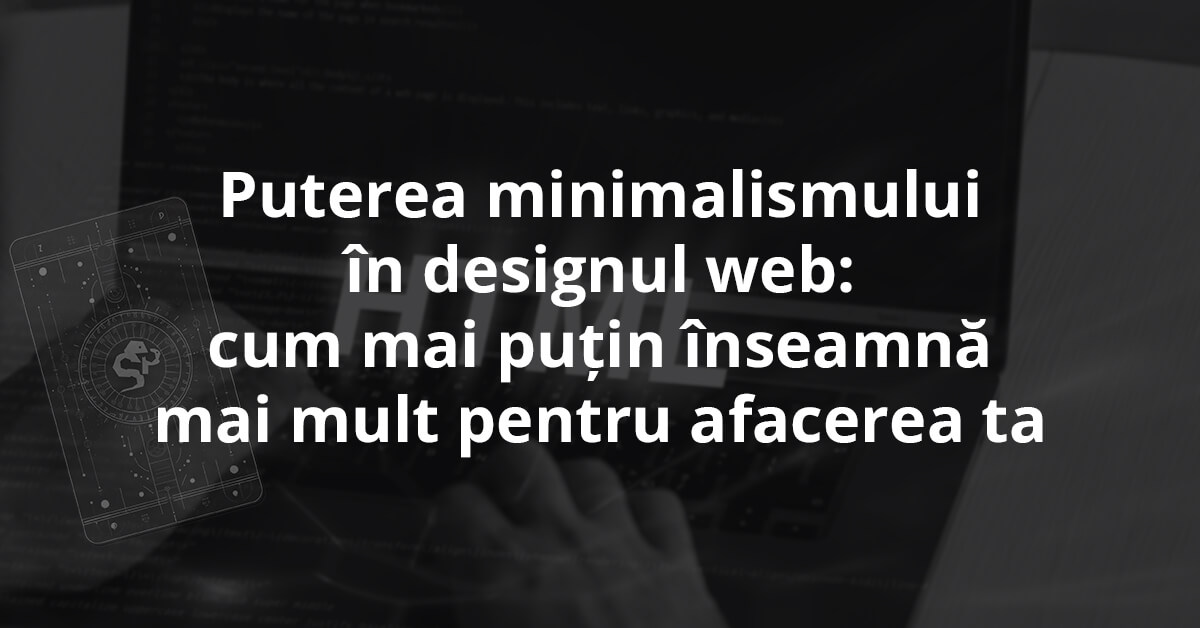 Puterea minimalismului in designul web